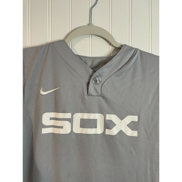 Nike Team MLB Gray SOX SOCHACKI 7 Jersey Shirt Medium M - Picture 3 of 12